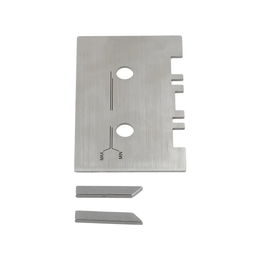 

Head Guide Gauge Mechanical Alignment Cassette Cauge Set with 2pcs Check Bar Aluminum Alloy Easy To Install Sliver