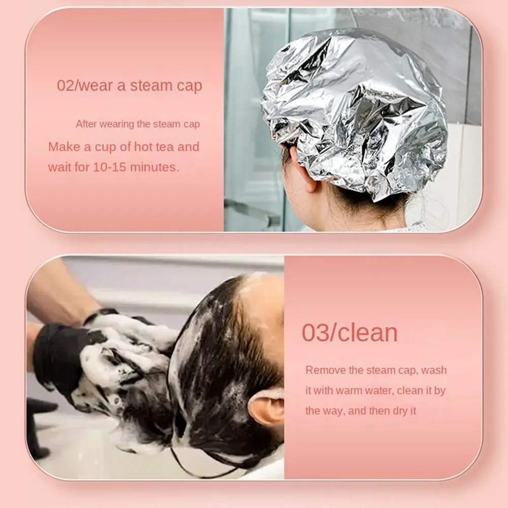 Dyeing Cap Hair Protector Self-heating Ladies Thermal Heat Insulation Shower Cap Hair Care Tool Aluminum Foil Cap Bathing Hat
