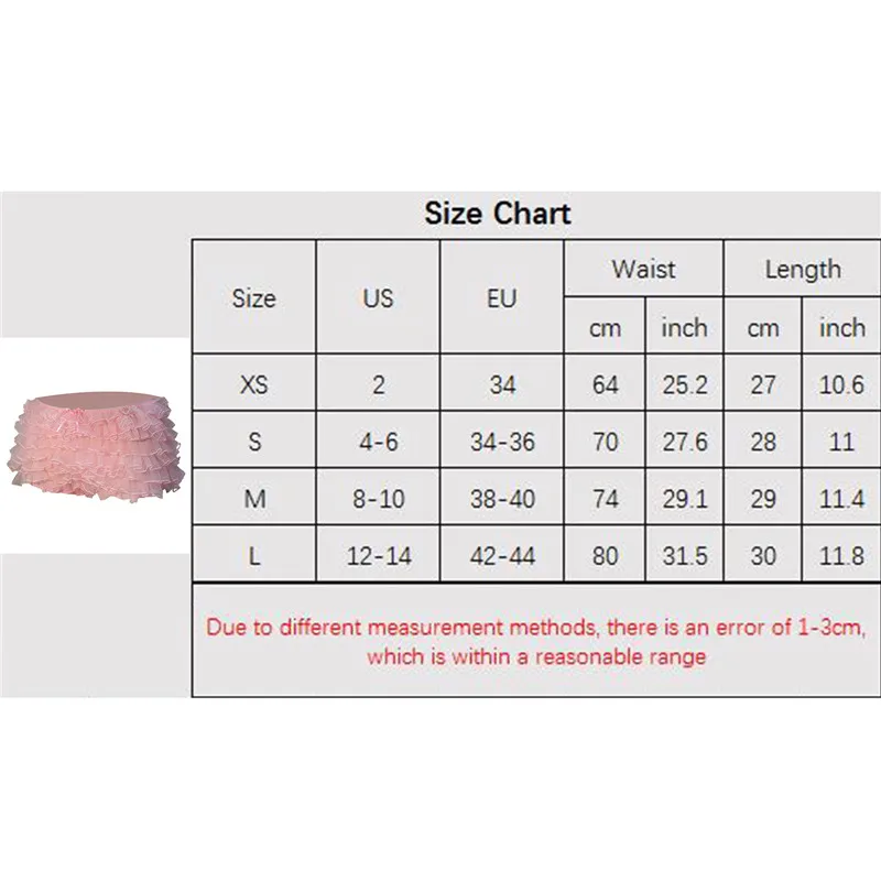 Women Summer Ruffled Frilly Shorts Pink Multi-Layer Mesh Short Pants Sweet Tierred Bloomers Skort Kawaii Lolita Y2K Streetwear