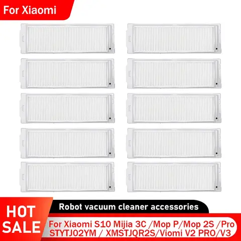 Accessori filtro Hepa per Xiaomi S10 Mijia 3C /Mop P/Mop 2S /Pro STYTJ02YM/Viomi V2 PRO/V3/SE / XMSTJQR2S Robot aspirapolvere