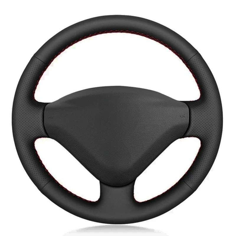 Car Steering Wheel Cover Artificial Leather For Peugeot 207 2006-2014 Expert 2008-2016 Partner 2009-2018 Fiat Scudo 2010-2016