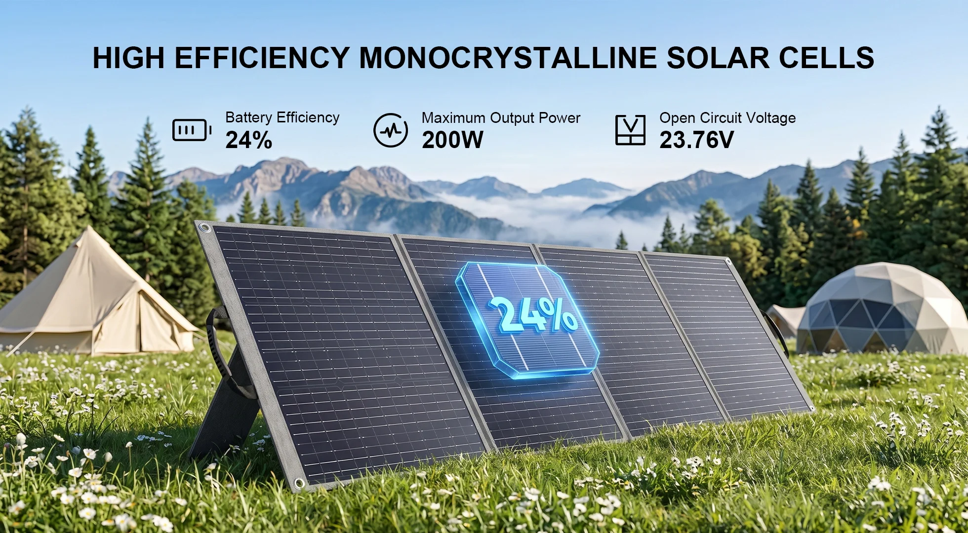 SolarPlay 2400W Powerstation 2160Wh Solargenerator mit 200W Solarpanel-Kit für den Heim- und Außenbereich, Notstrom-Akku – Detail 10