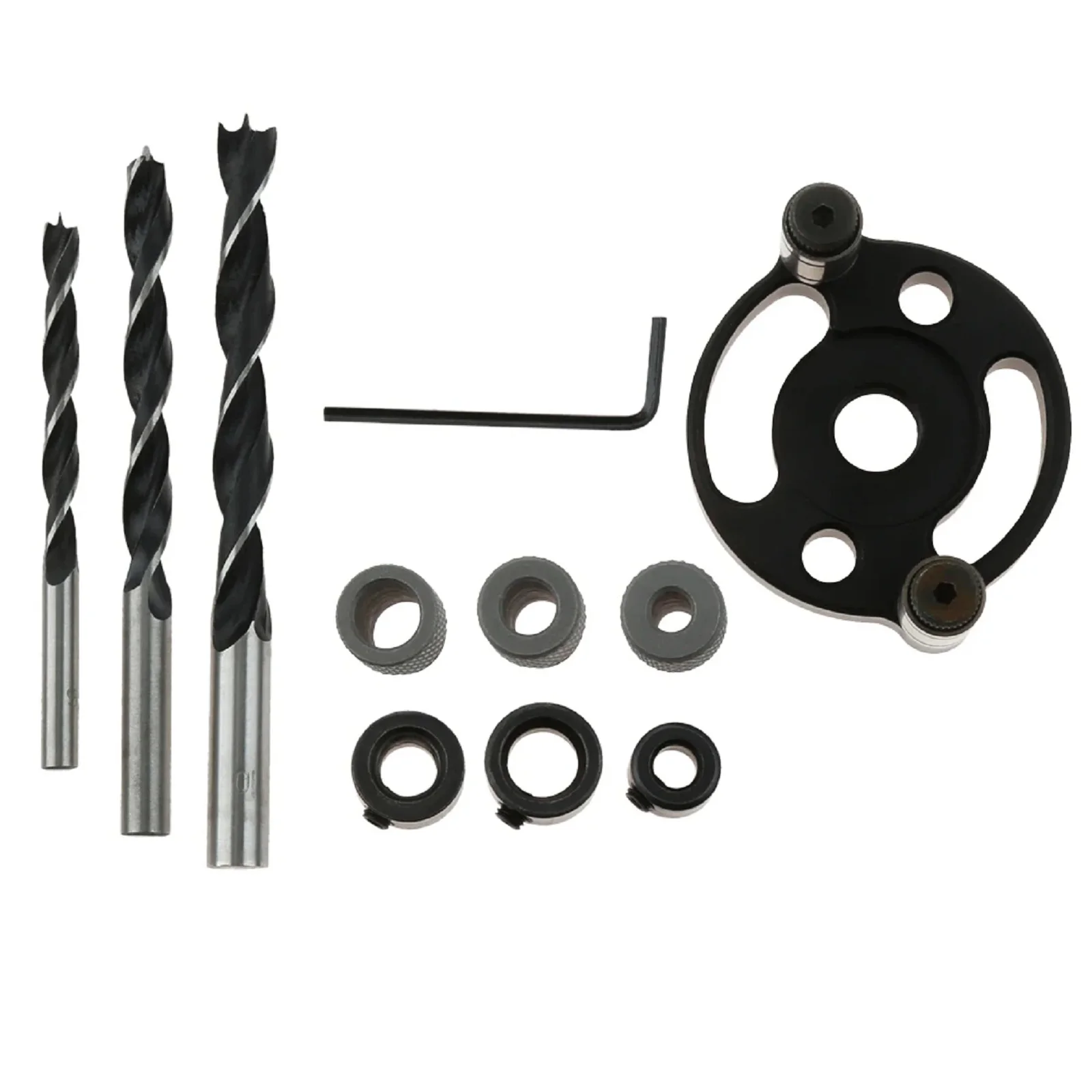 

Vertical Self Centering Dowel Jig Kit Dowel Drill Guide Pin Drill Guide 6/8/10mm Set for Woodworking Beech Vertical Holing Tool