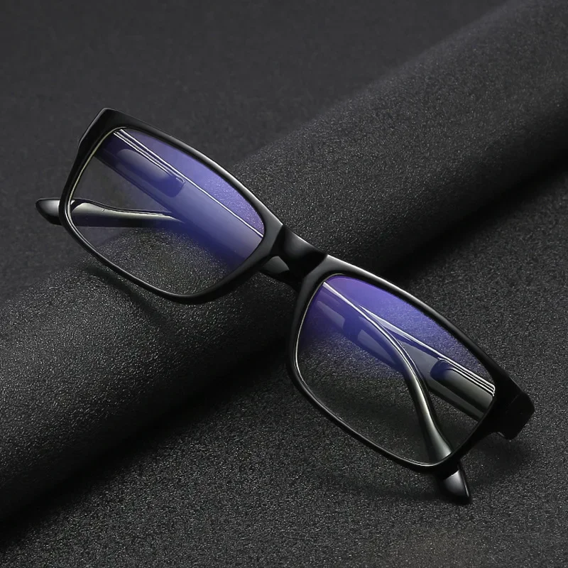 Óculos Presbiópicos de Luz Azul, Neutro HD Quadrado Óculos, Pernas Full Frame Spring, Óculos de Leitura Masculina, 1.0, 1.5, 2.0