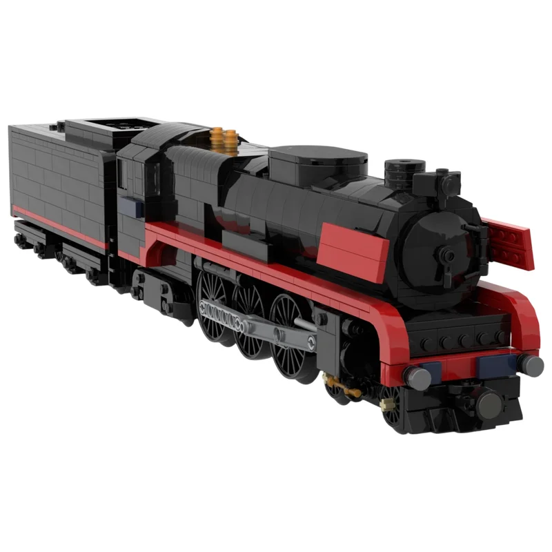 MOC Building Blocks VR R Class Steam Train Heritage Rail Vintage Railway DIY Assembly Brick Set Desktop Ornament Display