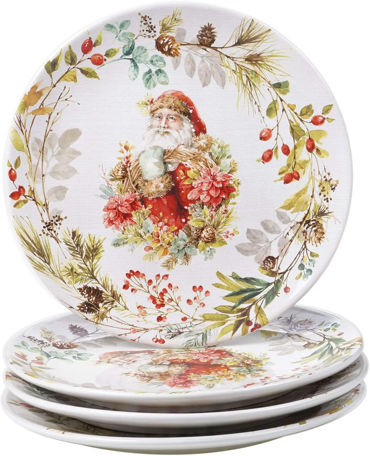 

Christmas Story 11" Dinner Plates, Multicolored, Large,Set of 4