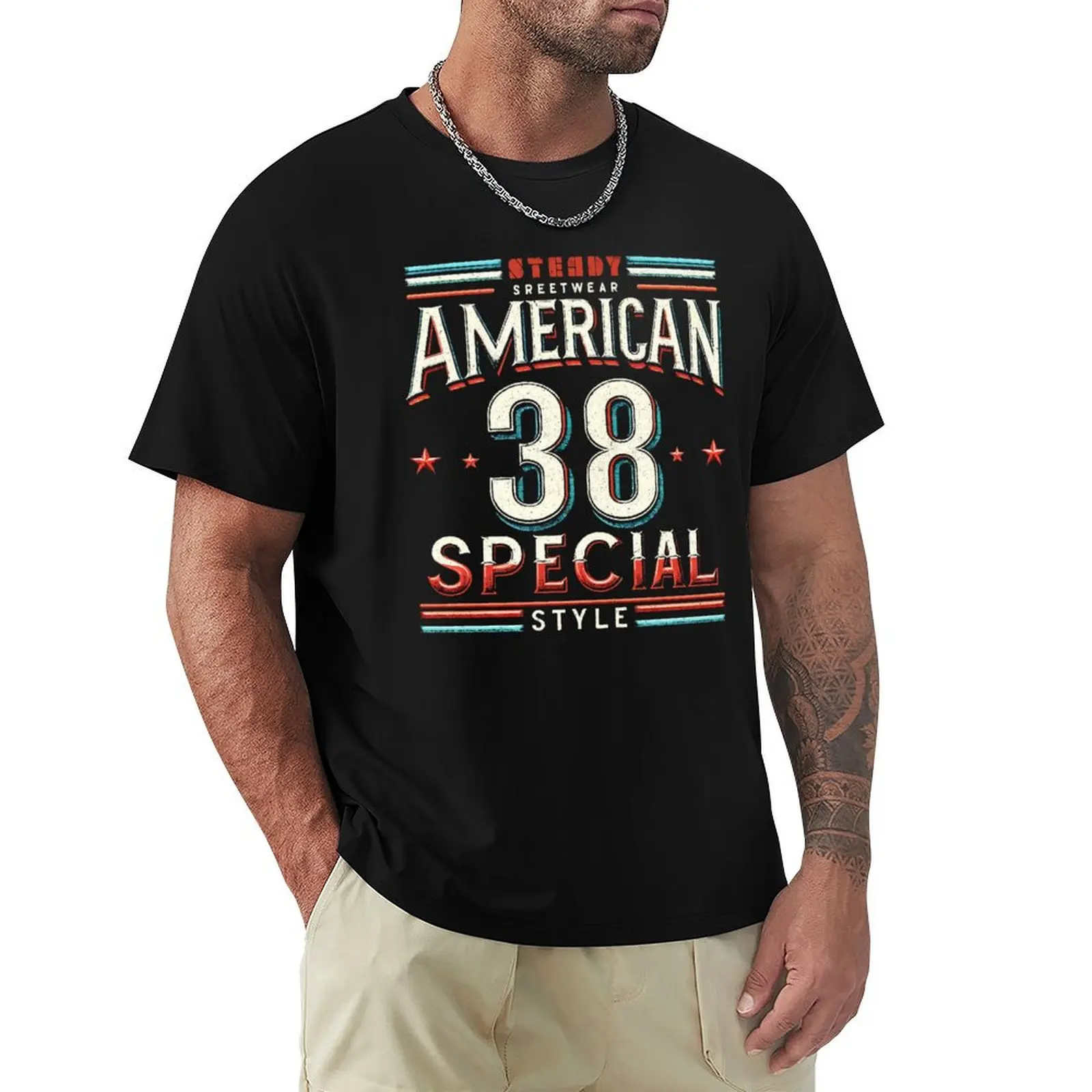 

American 38 Special Style Steady Streetwear T-Shirt graphics plus sizes oversized mens clothing