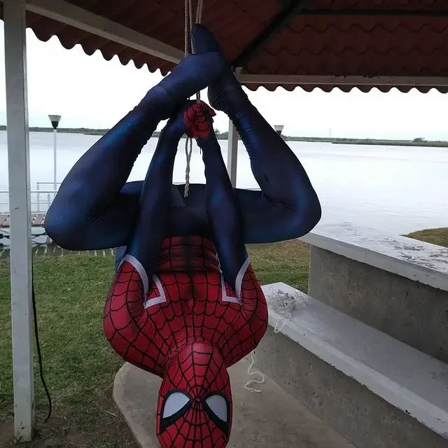 Traje de Cosplay de Spiderman para hombres y niños, traje de superhéroe, mono de fiesta, juguetes calientes, Reino Unido