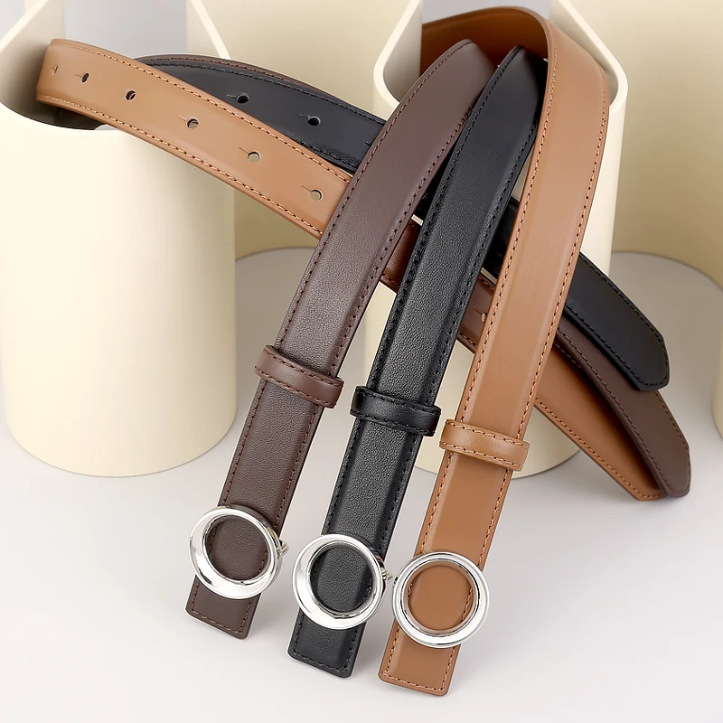 women's Genuine Leather belt with jeans stylish waist belt