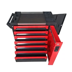 For 7 Drawers 420pcs Rolling Tool Box Cabinet Chest Storage With Wheels And Stainless Steel For Tool Storage