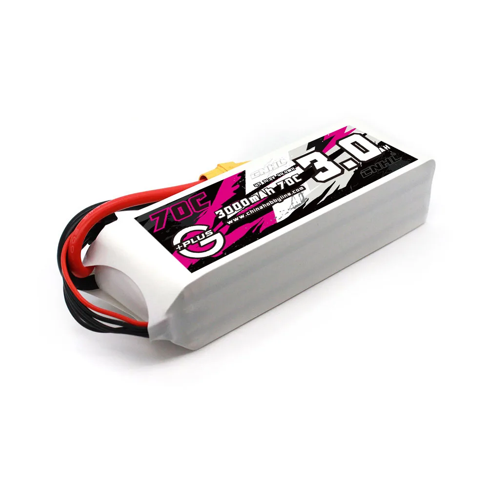 CNHL Lipo 4S 14.8V 3000mAh Battery 70C With XT90 Plug G+PLUS For RC Quadcopter Helicopter Airplane Drone FPV Car Boat Part