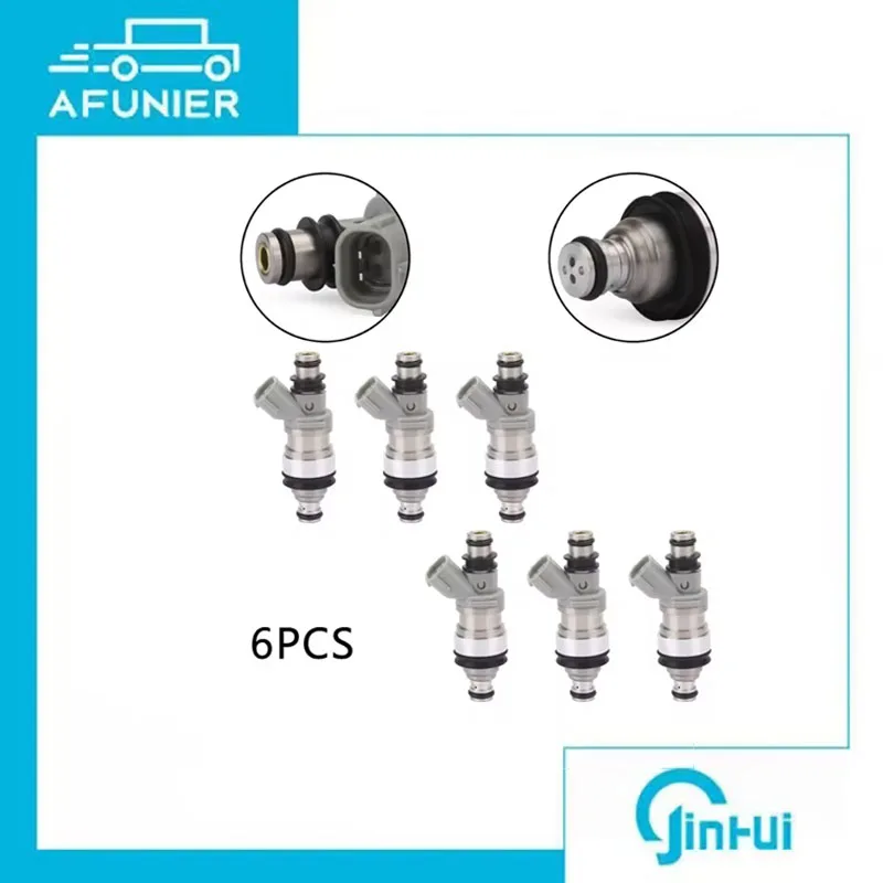 

6Pcs Fuel Injector Nozzle For Toyota 92-93 Camry 1995-1998 Tacoma,T100 1996-1999 4Runner 3.4L V6 OE No.:23250-62030,842-12183