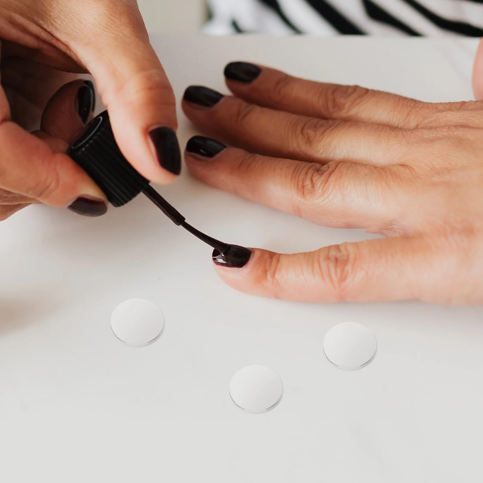 20 stuks 1,5 cm transparant glas cabochons heldere nagelkleur voor salon en persoonlijke display glazen nagelkleurkaarten