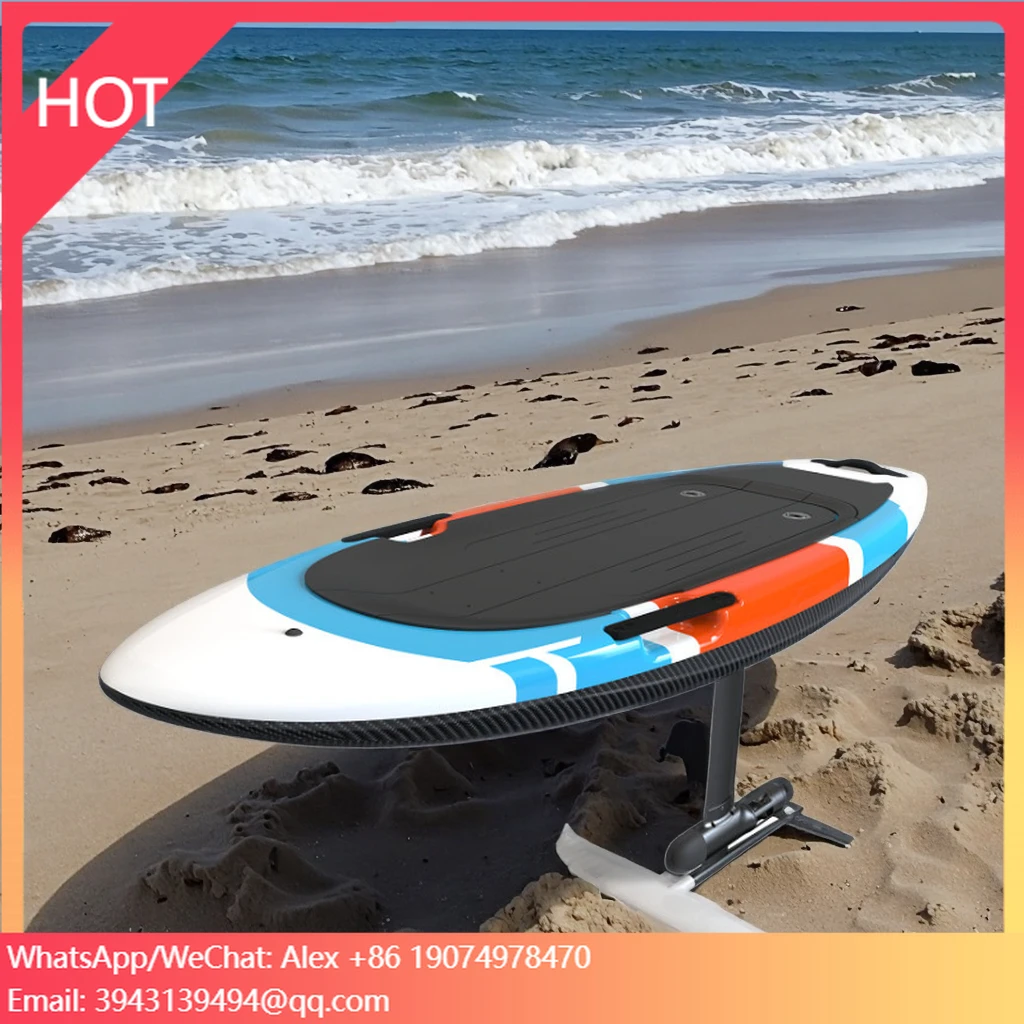 Premium Carbon Fiber Electric Surf SUP Board With Hydrofoil 48V Battery & Wireless Remote Control Features