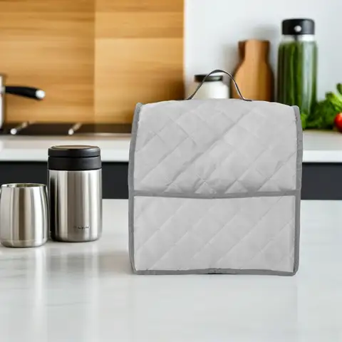 Mixer Dust Cover Waterproof Washable with Pocket Handle for Kitchen Stand Mixer Blender Food Appliance Protector 13.8x13.8x9.5