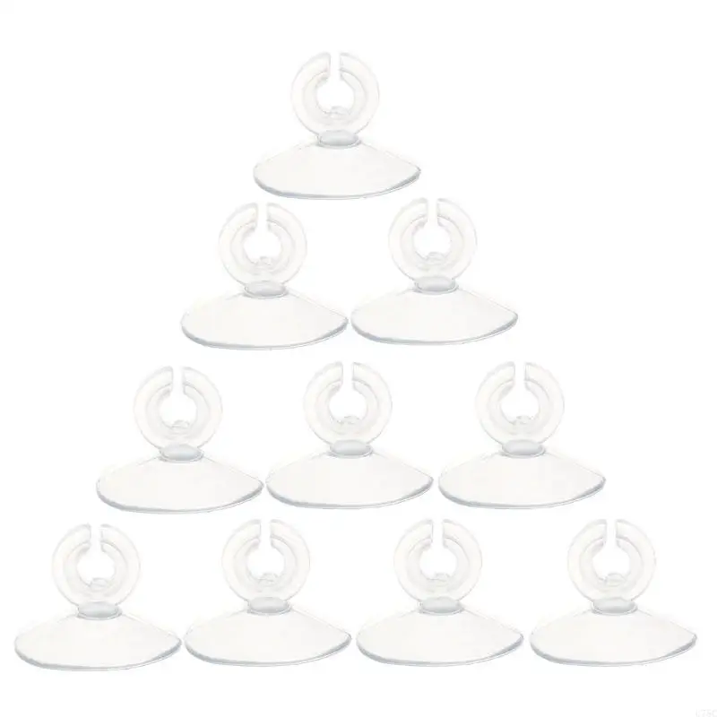 U75C 10-Pack Aquarium Susction Cups с невозможными зажимами 3 см. Диат прозрачный мягкий пластик