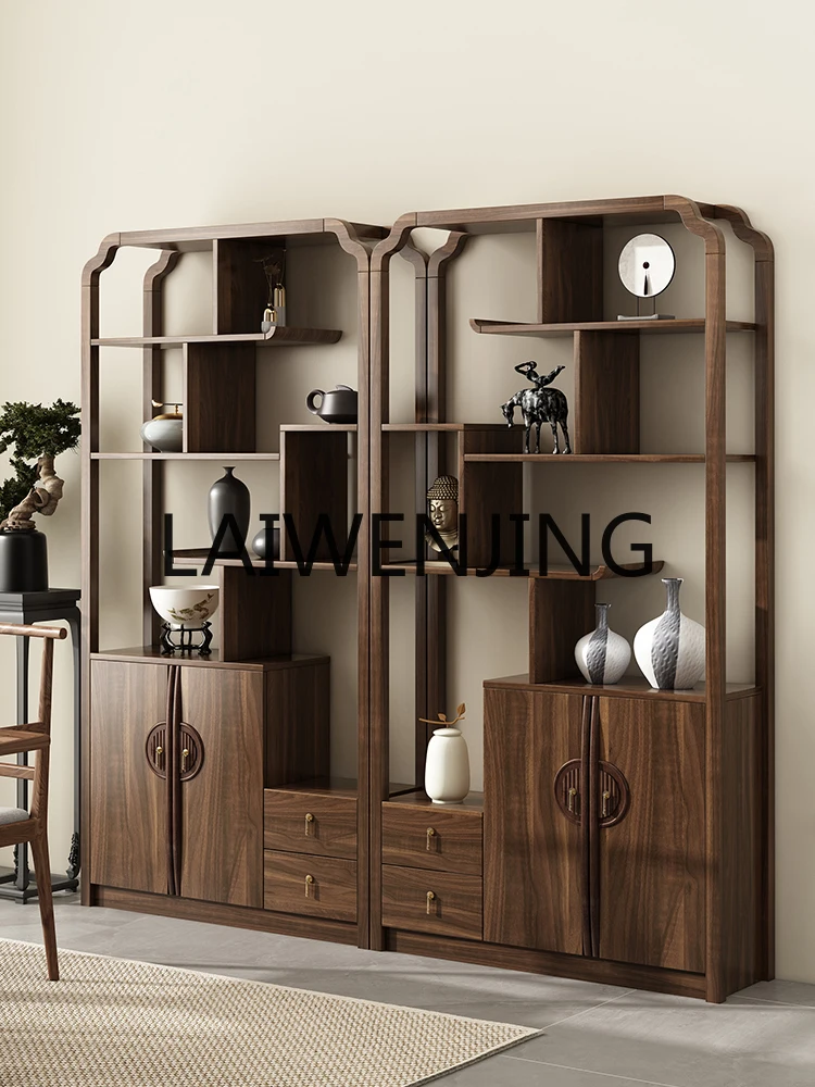 

Curio Shelf Ornaments Tea Room Storage Rack Duobaoge Book Storage Living Room Antique Partition Display Cabinet