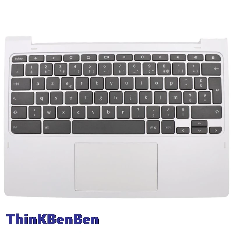 FR French White Keyboard Upper Case Palmrest Shell Cover For Lenovo Ideapad Flex 3 CB 11 11M735 C330 Chromebook 5CB0S72820