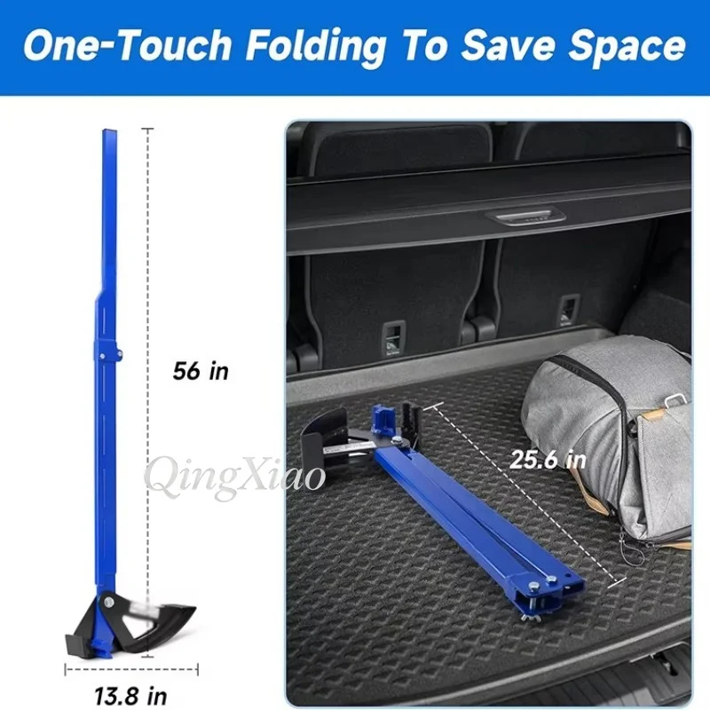 Folding Heavy Duty Tree Root Remover Manual Garden Tool, Labor-saving Lever Design for Yard Lawn Patio Shrub Stump Extraction