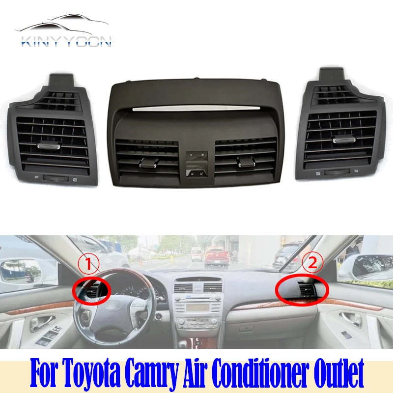 

Brand New For Toyota Camry 06-11 Air Conditioner Outlet Panel Grille AC Air outlet Adjustment Knob Center Console Dashboard