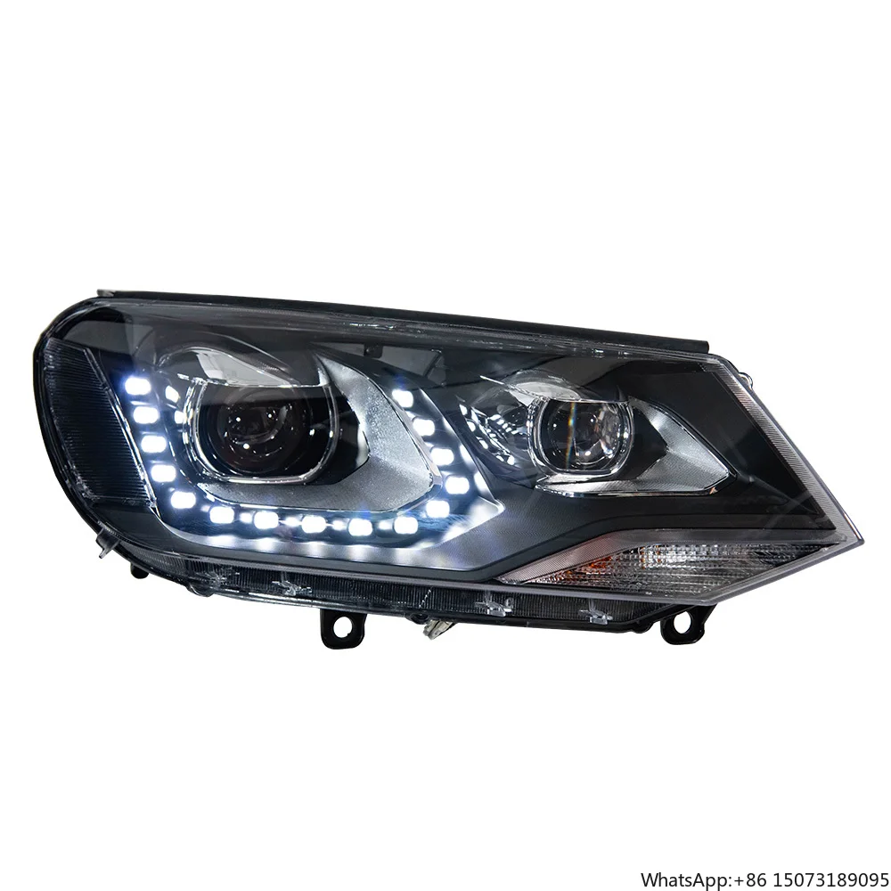 

Car Light for Touareg LED Headlight 2011-2015 Headlights Touareg DRL Turn Signal High Beam Angel Eye Accessories