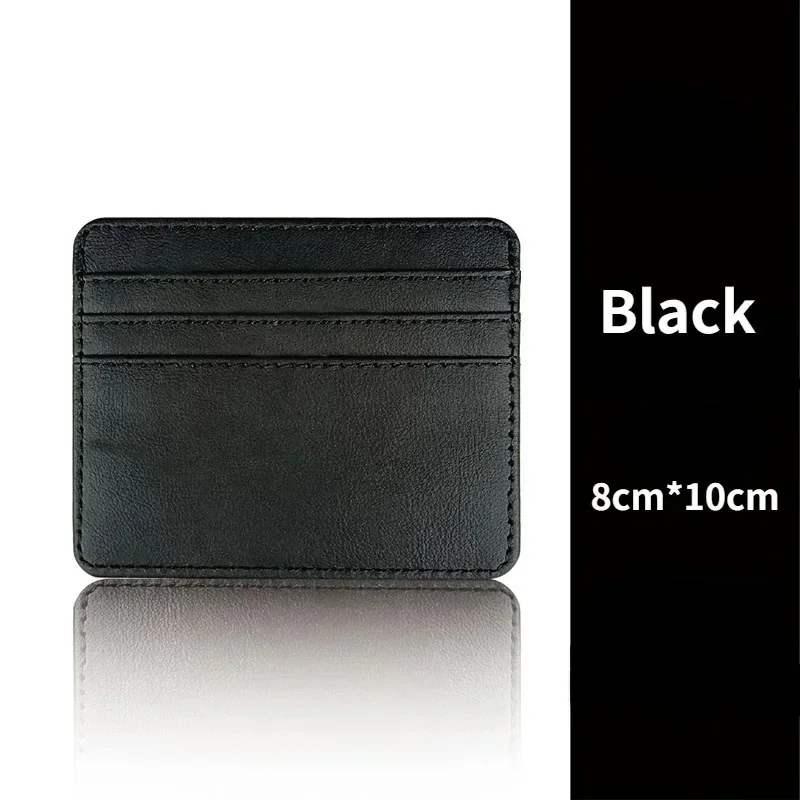 Ultra-thin Multifunctional Cardholder with Multiple Slots, Colorful, Compact, and Waterproof PU Leather Wallet for Transit Cards