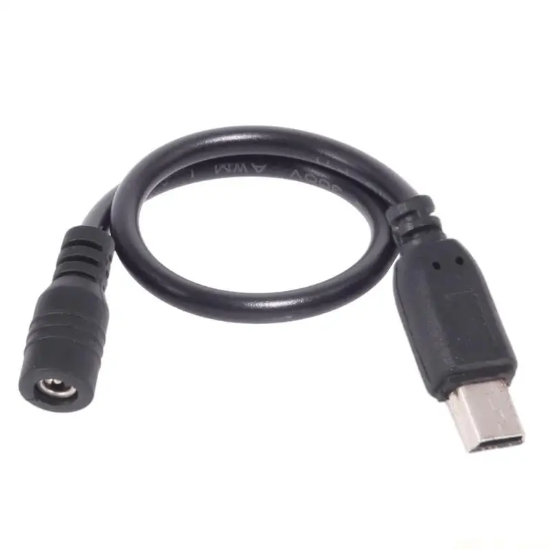 M5TD Durable Mini USB Power Cord DC3.5x1.35mm Female to Mini USB Male Charging Cable 20cm Length
