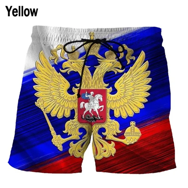 National Russia Flag 3D Printed Beach Shorts Pants Men\'s Women Kids Summer Beach Shorts Homme Swimming Trunks Cool Ice Shorts