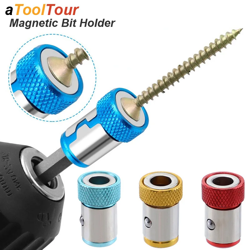 Universal Alloy Anti Corrosion Strong Magnetizer Power Clearance Magnetic Ring Cross Phillips Screwdriver Bit Holder