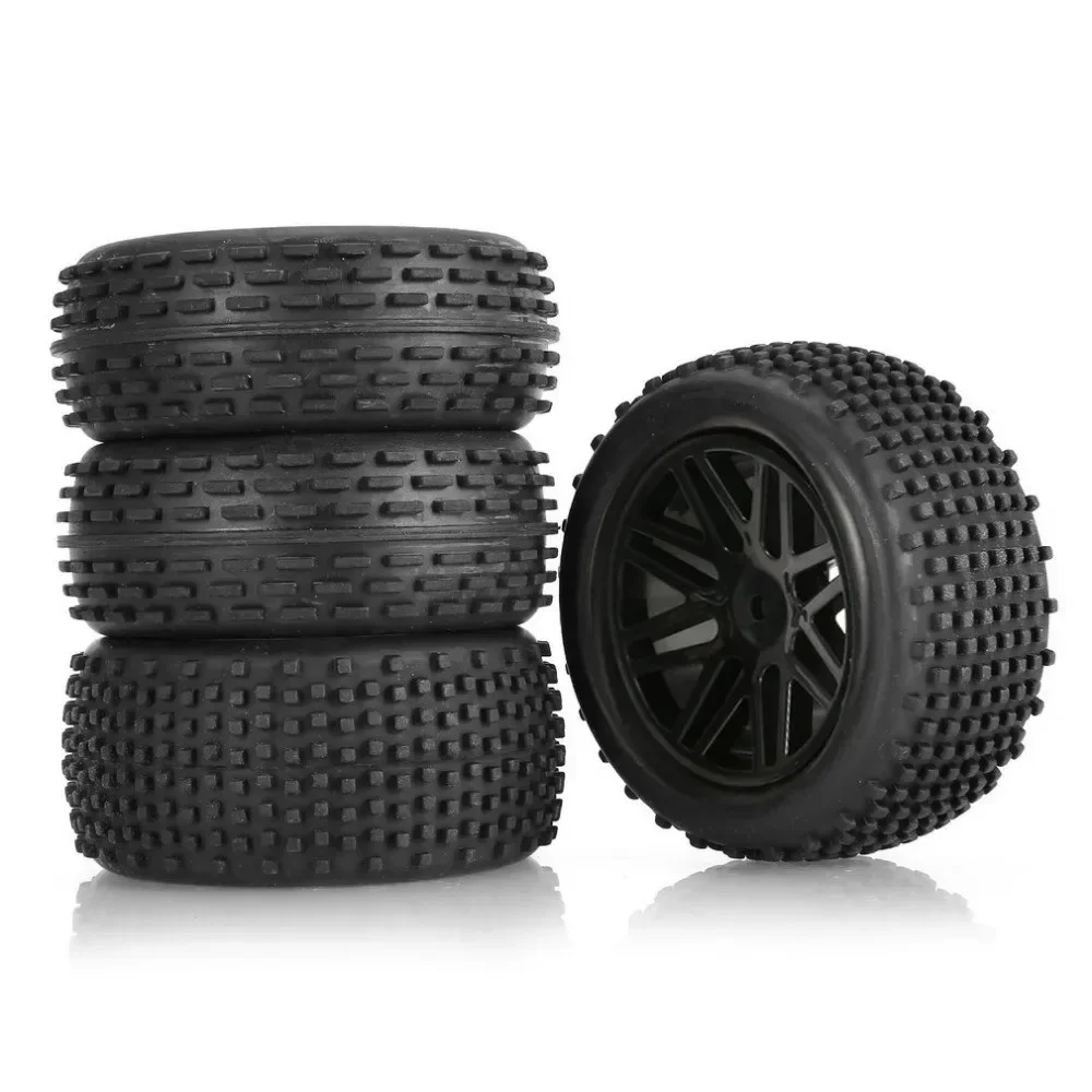 

4Pcs 86mm Tires Wheel Tyre for Wltoys 144001 124019 104001 RC Car Upgrade Parts 1/10 1/12 1/14 Scale Off Road Buggy