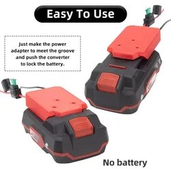 For Parkside X20V TEAM Bttery Power Wheel Connecter DIY   Equipped with switch-3 fuse Converte for DIY Remote Control Car Toy