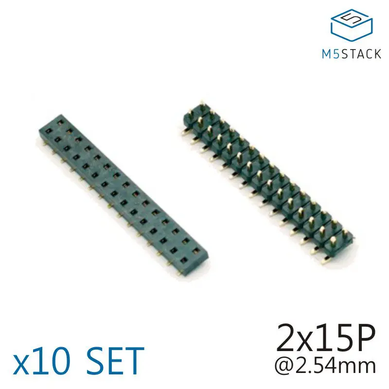 Official M5Stack Dedicated Female Header/Socket Kit 2*15@2.54mm Sold in Packs of 10