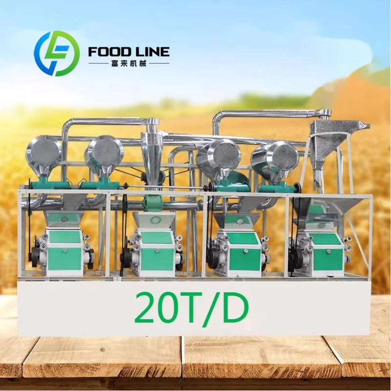 10 Ton /Day  Semolina Grinding Machine Wheat Corn Maize Milling Machine Semolina Commercial Flour Mill for Maize Grinder