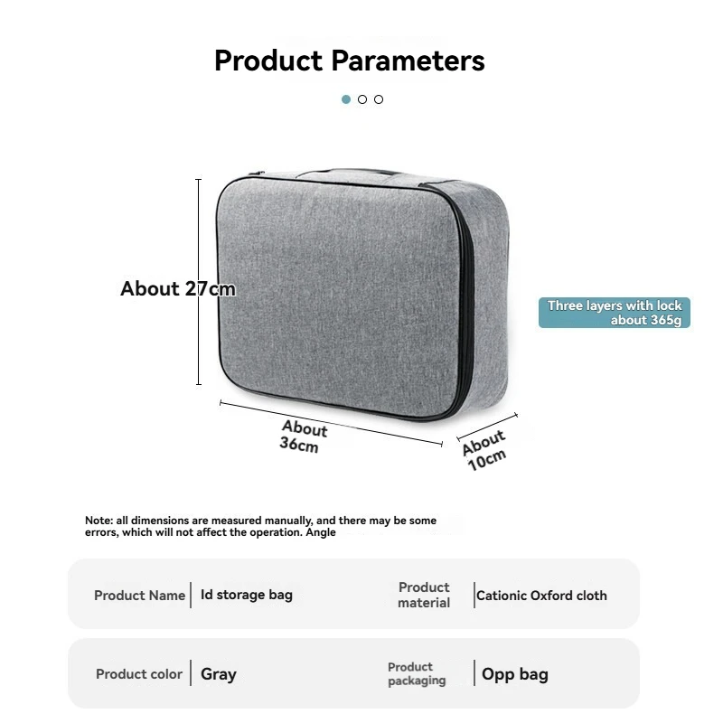 1 قطعة حقيبة تخزين المستندات متعددة الطبقات سعة كبيرة صندوق تخزين متعدد الوظائف بطاقة الائتمان رخصة القيادة وثيقة Lmportant #4
