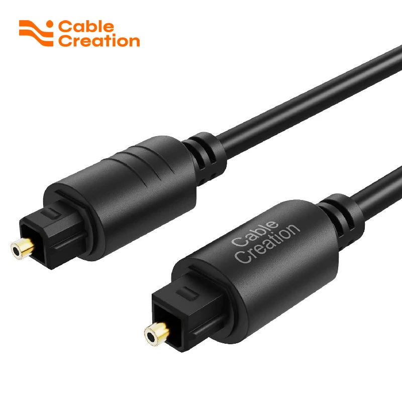 

CableCreation Optical Audio Cable, Fiber Optic Cable [S/PDIF] with Gold Plated for Home Theater, Sound Bar, TV, PS4, Xbox