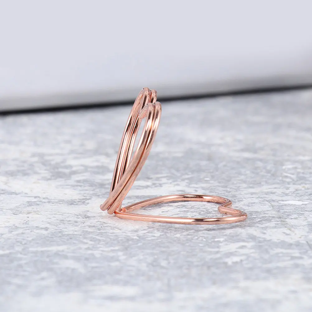 32Pcs Heart Shape Memo Clips Sturdy Metal Table Number Holders Photo Display Clips Wedding Place Card Holders Office Note Stand