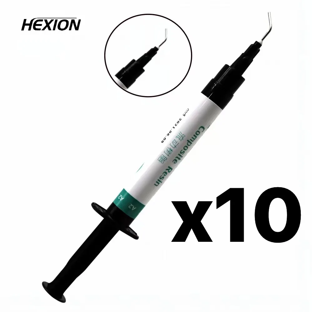 1pcs/5pcs/10pcs Dental Composite Flowable Resin A2 Refill Syringe 2.5g  Light Curing Delivery Tips Etch Gel Bonding Dental use