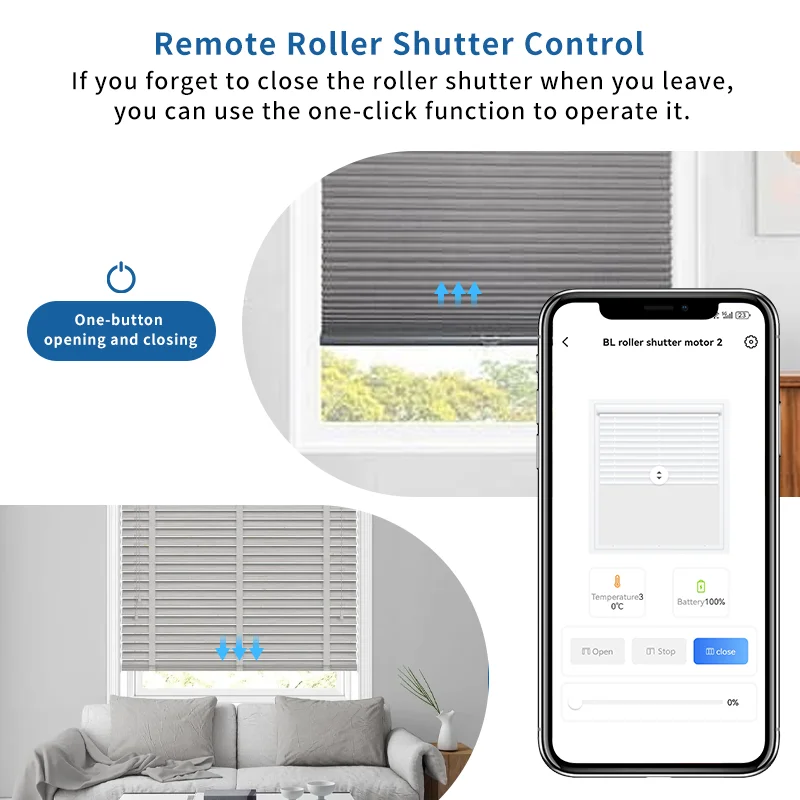 ZigBee Smart Roller Blind Motor ，Solar panels， Bead Curtain Pull Cord Driver Automatic Opener Compatible with Alexa Google Home