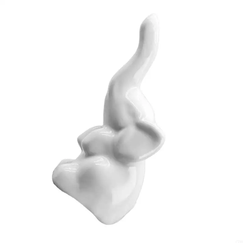 

Очаровательный держатель для колец с белыми слонами Восхитительный держатель для колец с белыми слонами для любителей ювелирных