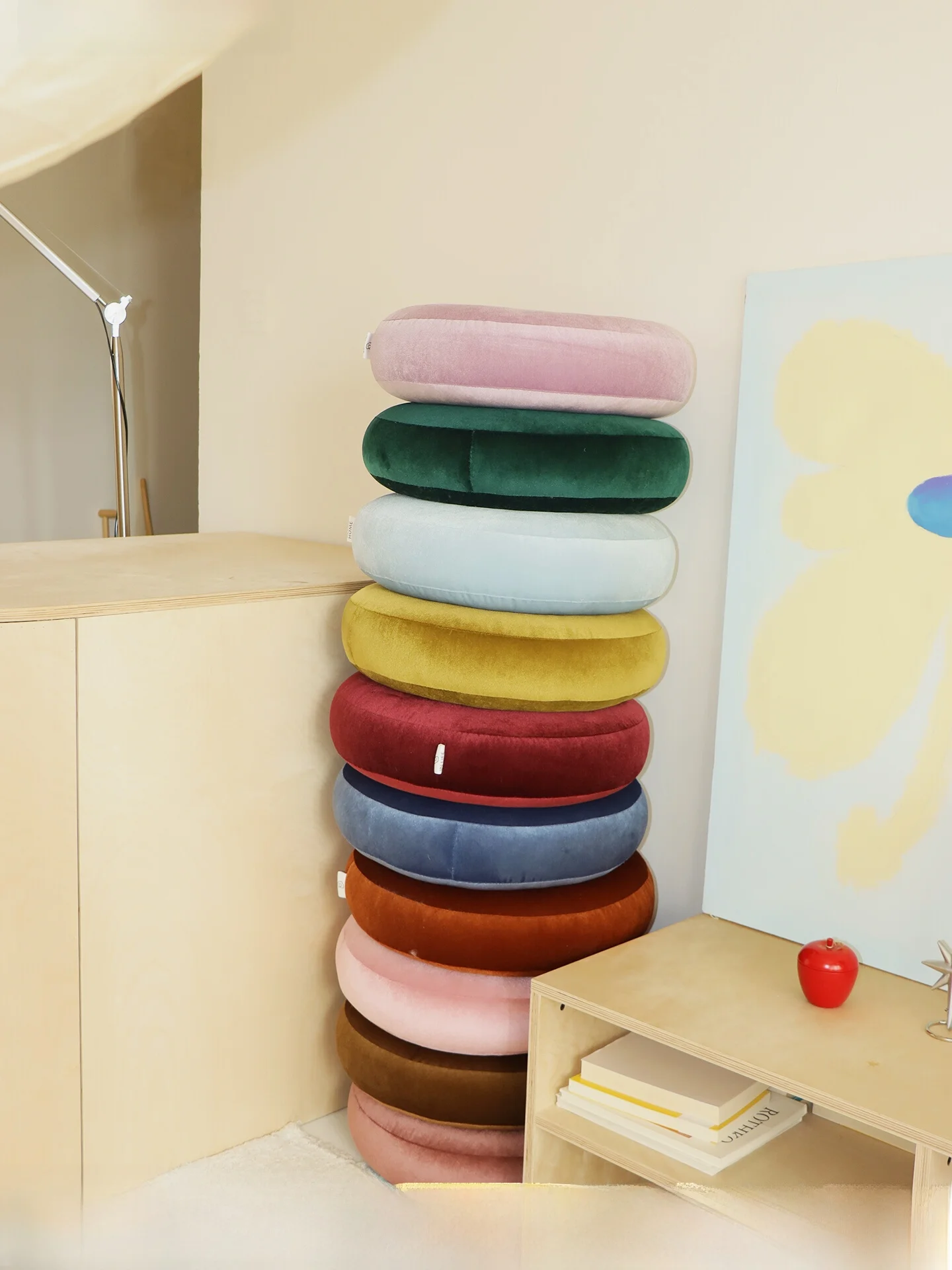 

INLIFEHOME Dopaamine круглый утолщенный коврик-подушка для сиденья, всесезонный напольный коврик из полипропилена, декоративный коврик для дома