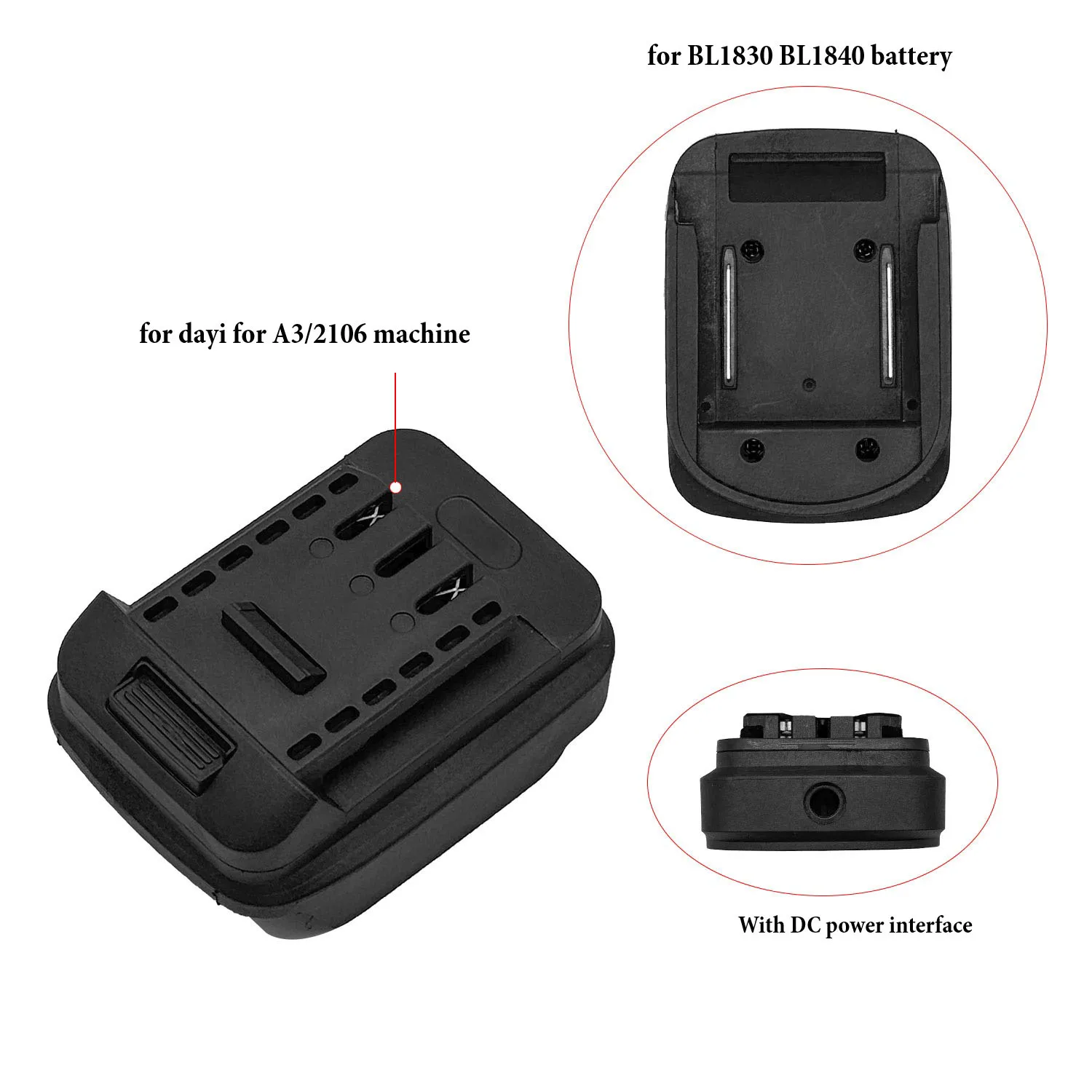 

1pcs Battery Adapter DIY Cable, Battery Converter, 18V Li-ion Battery For BL1830 BL1840 BL1850 Power Tool Accessories