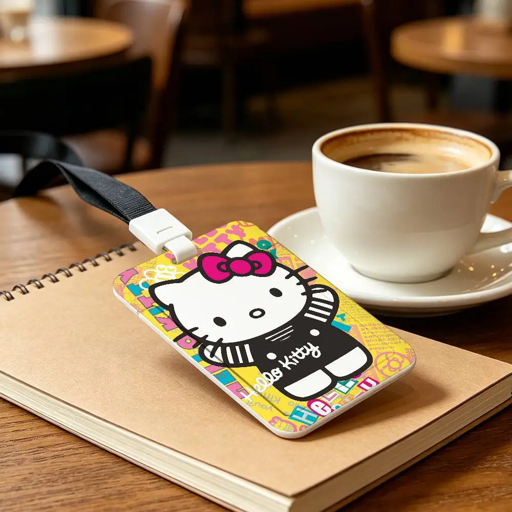 H-Hello-O Kitty NFC Contactless Sliding Card Sleeve For Student Cards, Bus Cards, ID Cards, And Work Permits