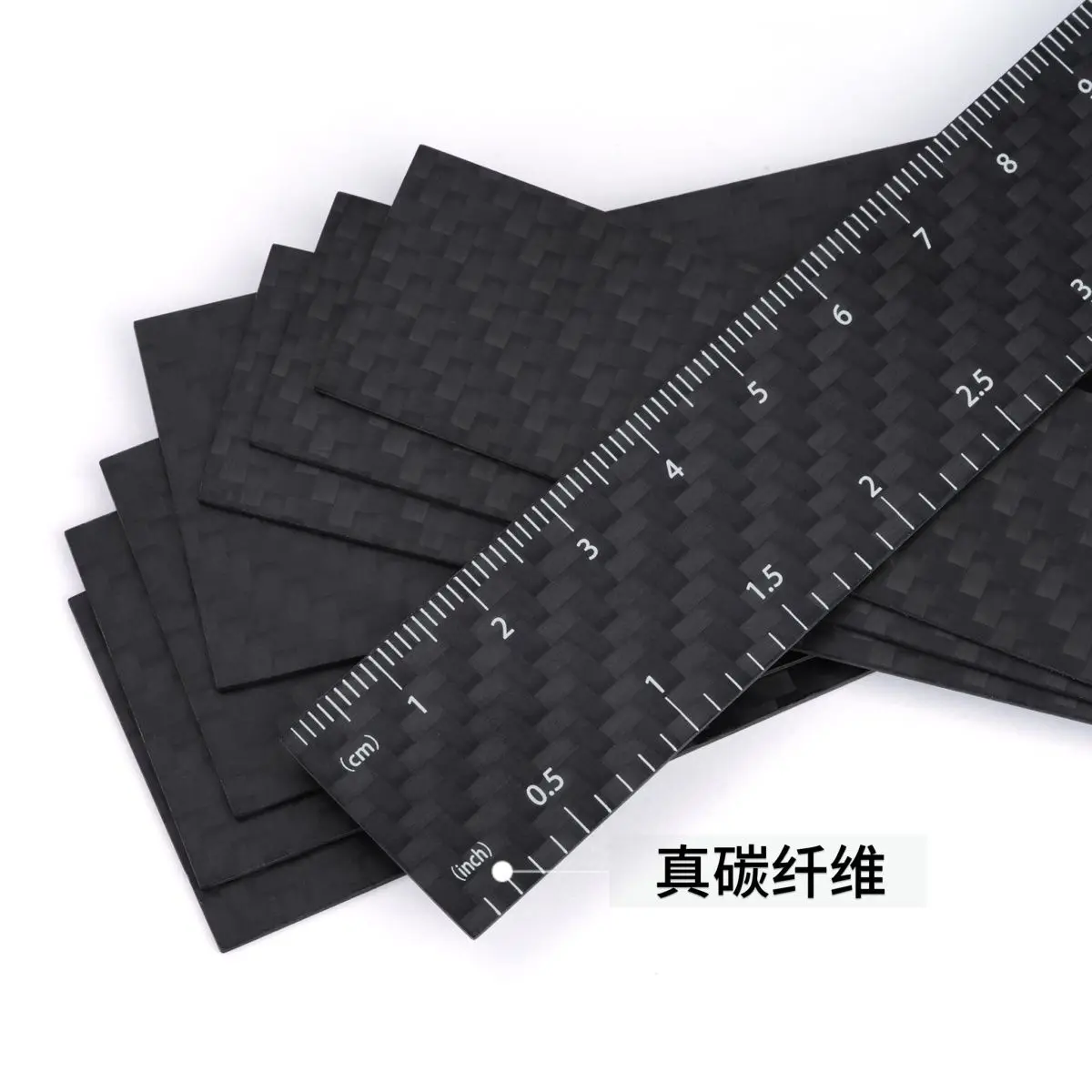 15cm Real Carbon Fiber Ruler Super Material Light Heavy