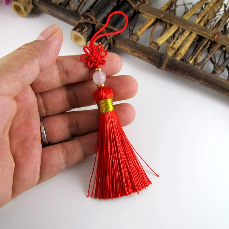 5-20Pcs Small Chinese knot Tassels Silky Bookmark Tassel Handmade Mini Tassels for Jewelry Making Crafts DIY Sewing Accessories