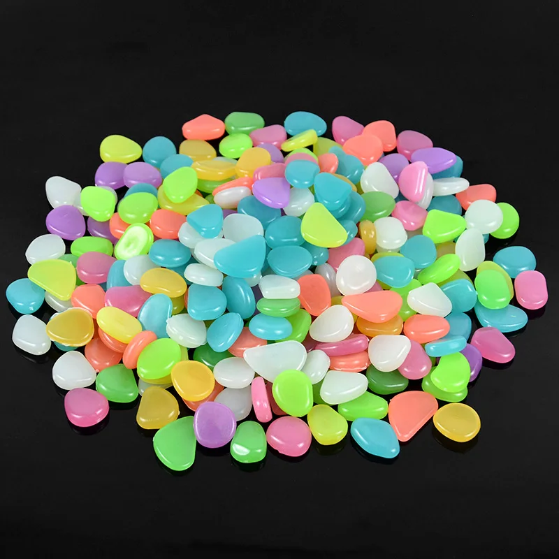 

25/50pc Luminous Stones Glow In The Dark Pebbles Glowing Stones For Yard And Walkways Decor Fairy Garden Decorative Pebble Rocks