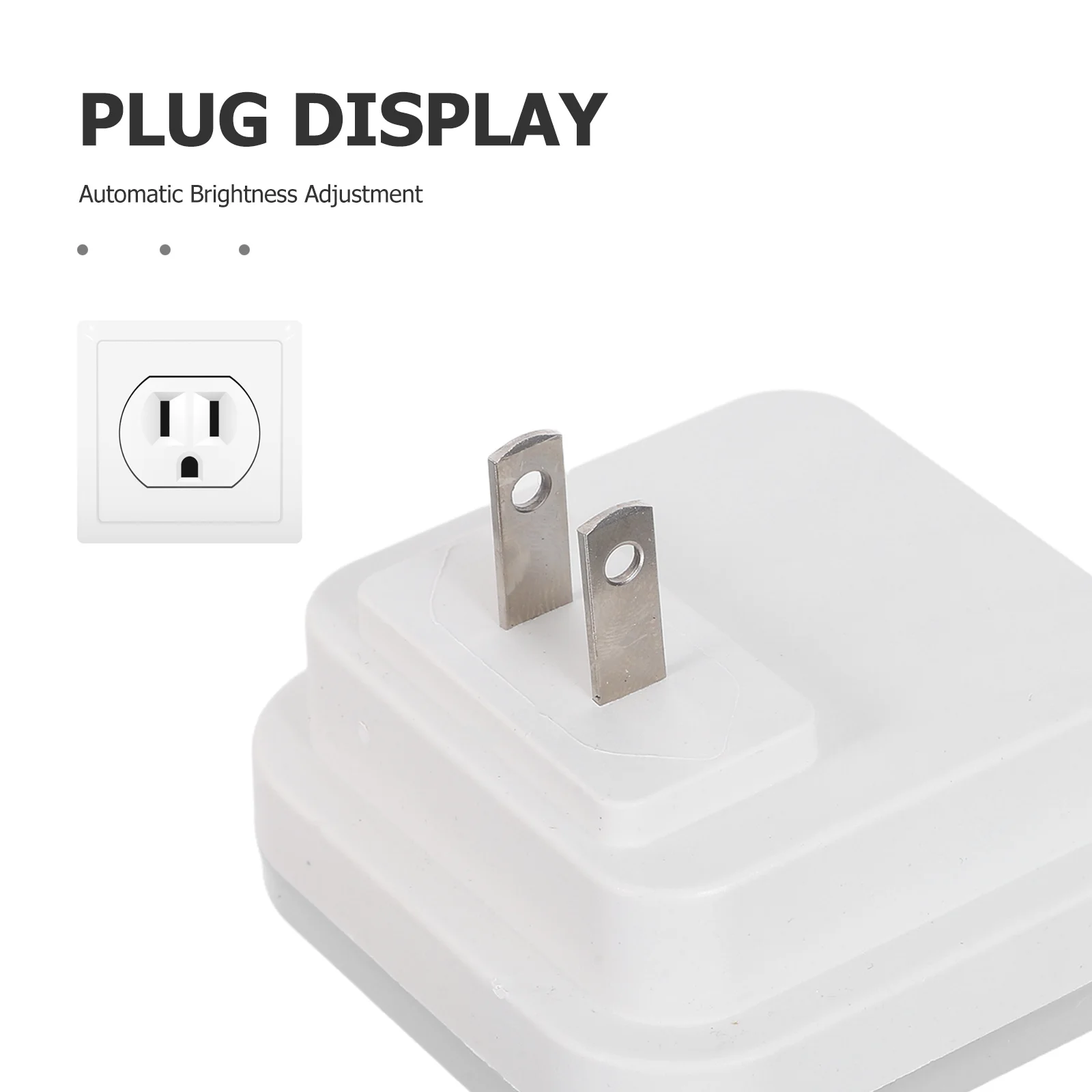 6Pcs LED Night Light Smart Sensor Wall Plug in Soft Bright Automatic Dimming Nightlight for Bedroom Bathroom Kitchen Hallway