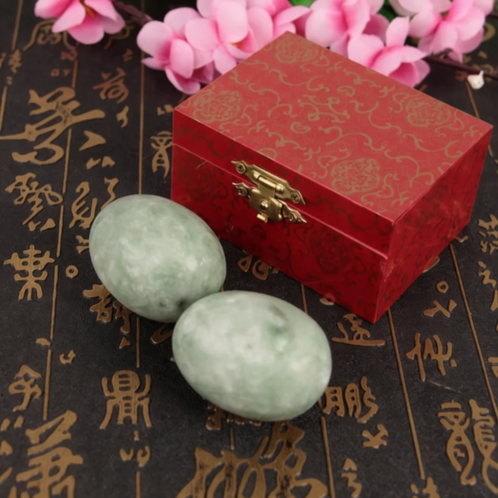 Traditional Chinese Jade Hand Balls Fitness Massage Spheres Natural Stone Grip Workout Equipment For Well Being