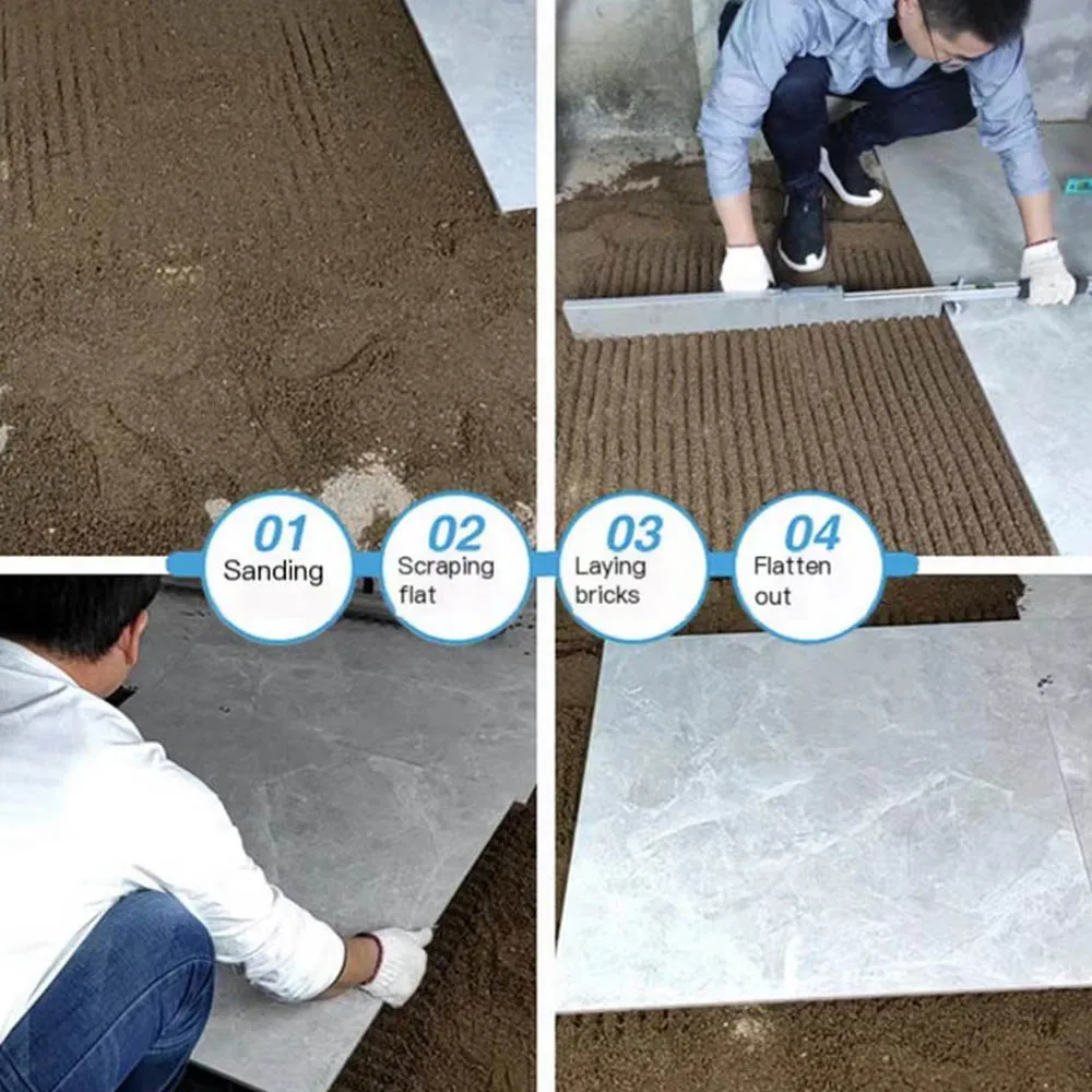 

Многофункциональная декоративная ручка из нержавеющей стали с изогнутой ручкой для дома, сверхдлинный квадратный шпатель с зубцами для широкоформатной плитки