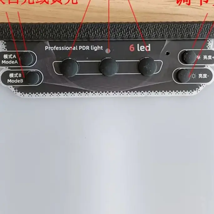 

6LED PDR Dent Light with Wire Reflector for Hail Damage Repair No Bracket Needed Dent Detection Auto Body Work Tool