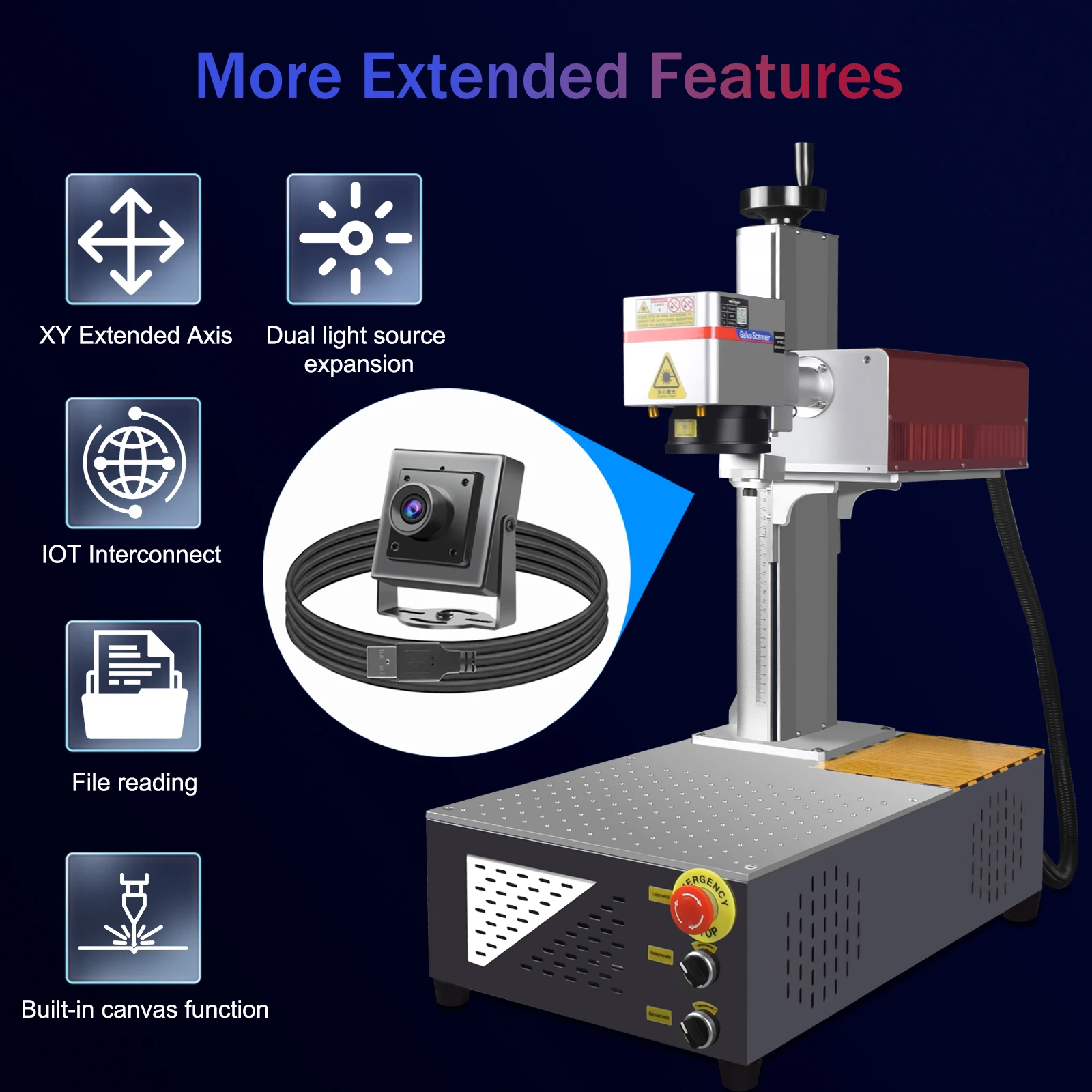 Gravador a laser de vidro uv 10w, sistema de posicionamento visual ccd, máquina de fazer câmera para metal, plástico, pcb, wi-fi, aplicativo